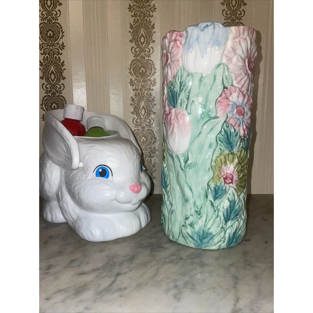 1955 Karen Sue Staver Flower Vase Vintage Beautiful‎ Colors